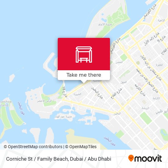Corniche St / Family Beach map
