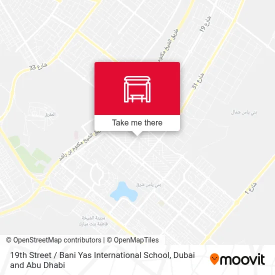 19th Street / Bani Yas International School map