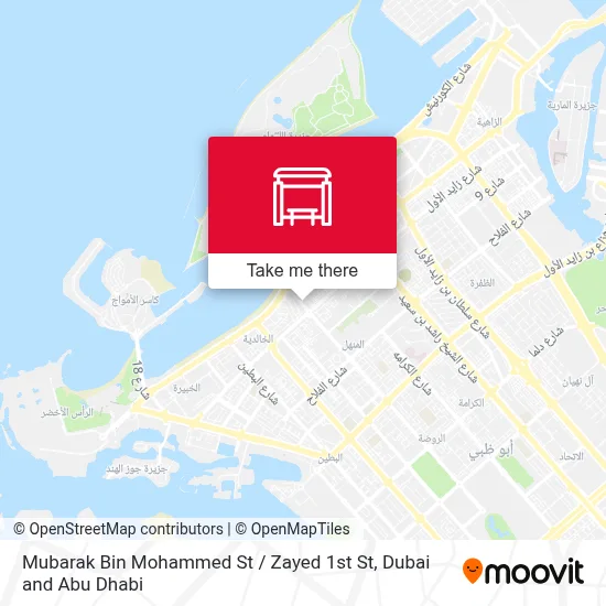 Mubarak Bin Mohammed St / Zayed 1st St map