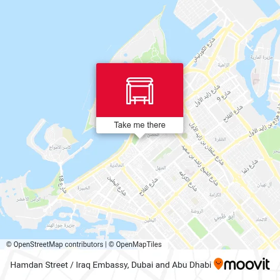 Hamdan Street / Iraq Embassy map