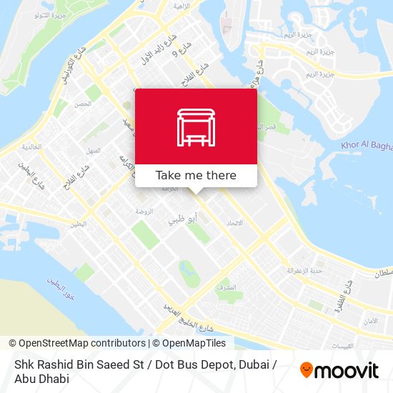 Shk Rashid Bin Saeed St / Dot Bus Depot map