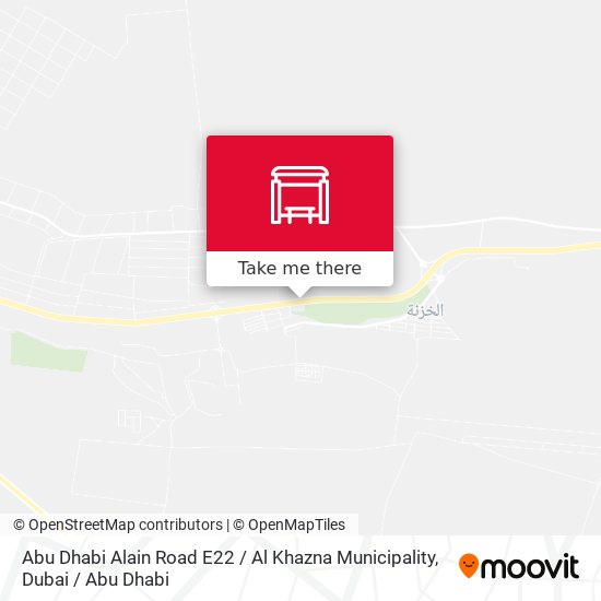 Abu Dhabi Alain Road E22  / Al Khazna Municipality map