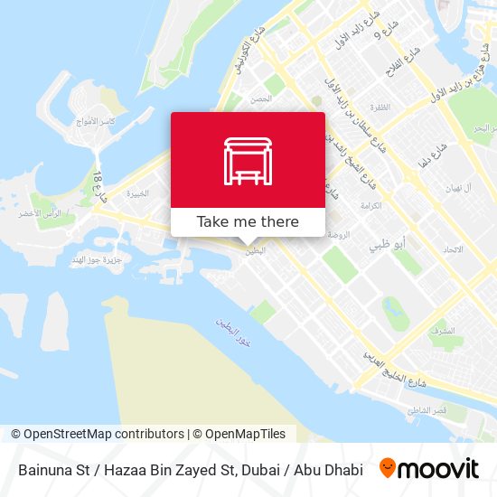 Bainuna St / Hazaa Bin Zayed St map