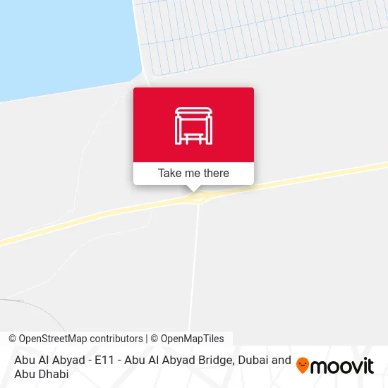 Abu Al Abyad - E11 - Abu Al Abyad Bridge map