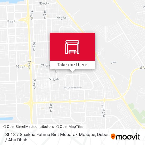 St 18 / Shaikha Fatima Bint Mubarak Mosque map