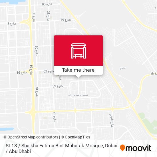 St 18 / Shaikha Fatima Bint Mubarak Mosque map