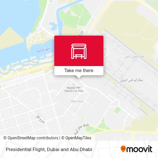 Presidential Flight map