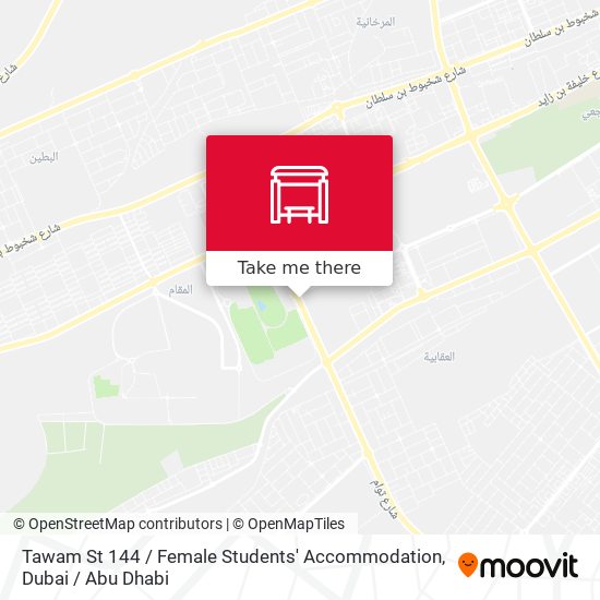 Tawam St 144 / Female Students' Accommodation map