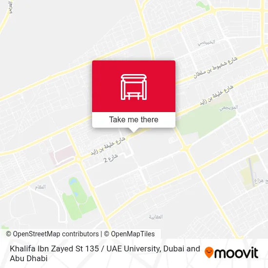 Khalifa Ibn Zayed St 135 / Uae University map