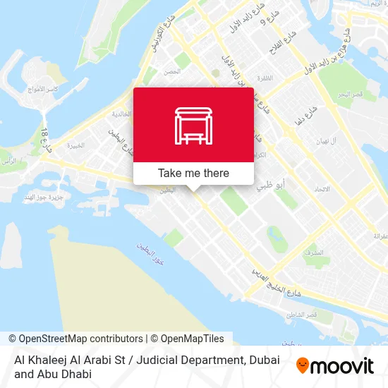 Al Khaleej Al Arabi St / Judicial Department map