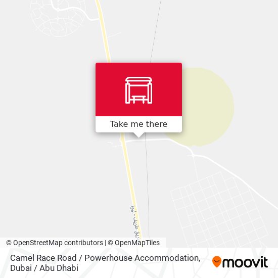 Camel Race Road / Powerhouse Accommodation map