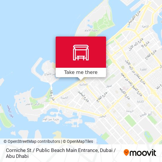 Corniche St / Public Beach Main Entrance map