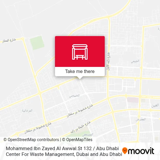 Mohammed Ibn Zayed Al Awwal St 132 / Abu Dhabi Center For Waste Management map