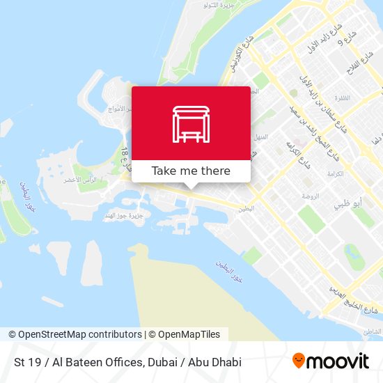 St 19 / Al Bateen Offices map