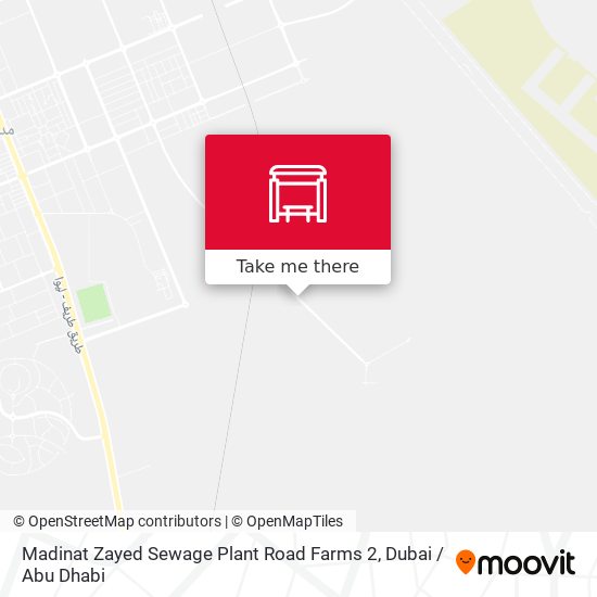 Madinat Zayed Sewage Plant Road Farms 2 map