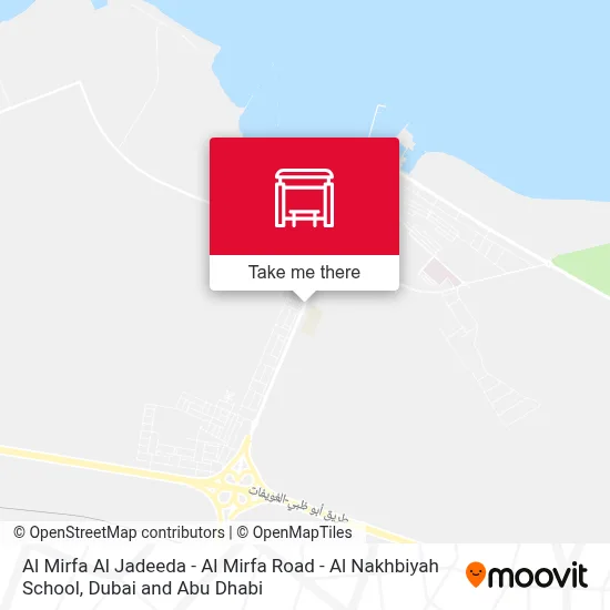 Al Mirfa Al Jadeeda - Al Mirfa Road - Al Nakhbiyah School map
