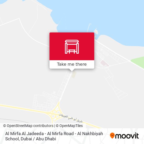 Al Mirfa Al Jadeeda - Al Mirfa Road - Al Nakhbiyah School map