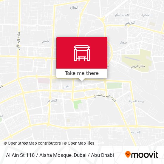 Al Ain St 118 / Aisha Mosque map