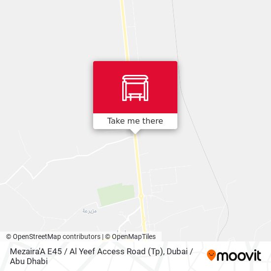 Mezaira'A E45 / Al Yeef Access Road (Tp) map