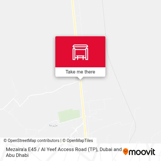 Mezaira'a E45 / Al Yeef Access Road (TP) map