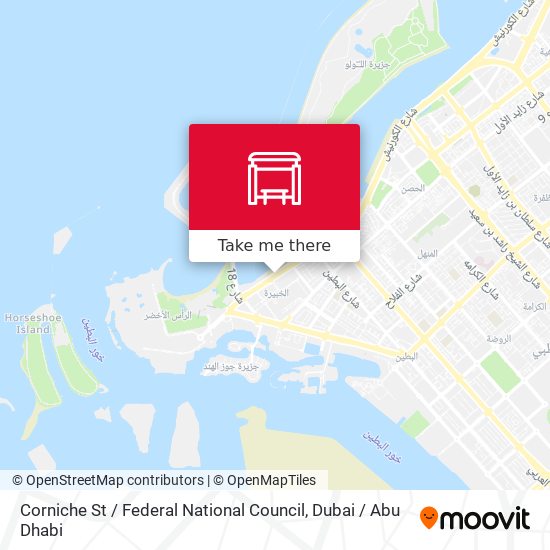 Corniche St / Federal National Council map
