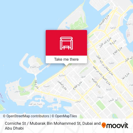 Corniche St / Mubarak Bin Mohammed St map