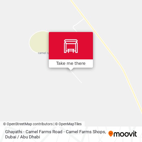 Ghayathi - Camel Farms Road  -  Camel Farms Shops map