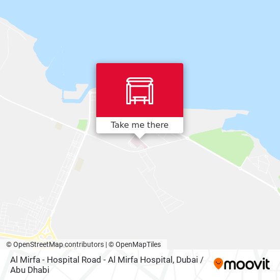 Al Mirfa - Hospital Road - Al Mirfa Hospital map