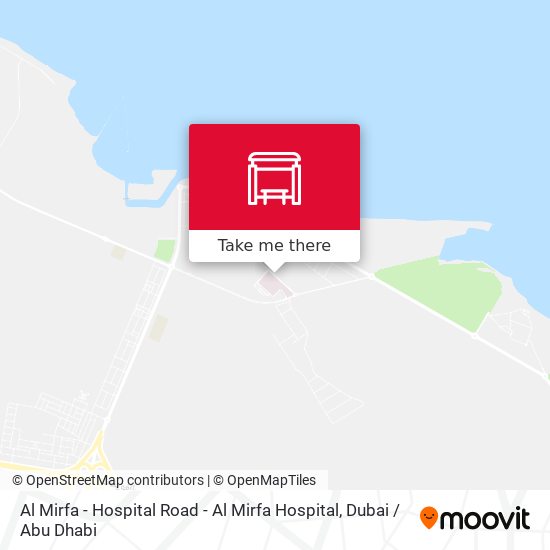 Al Mirfa - Hospital Road - Al Mirfa Hospital map