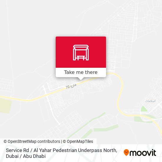 Service Rd  / Al Yahar  Pedestrian Underpass North map
