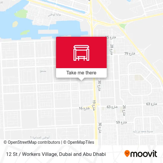 12 St / Workers Village map