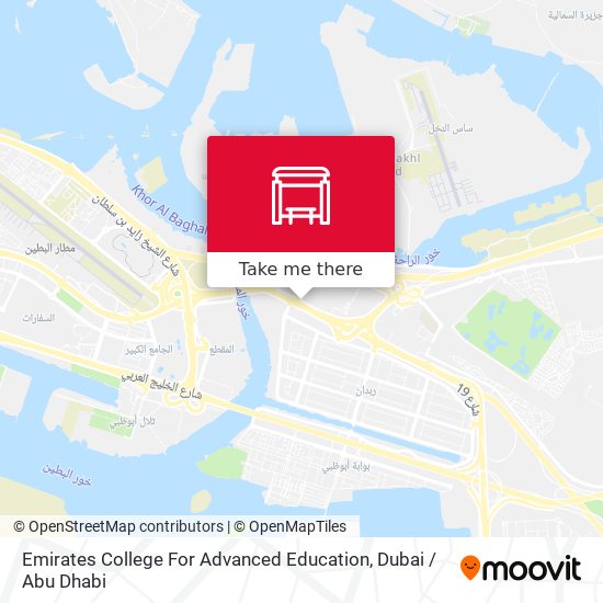Emirates College For Advanced Education map