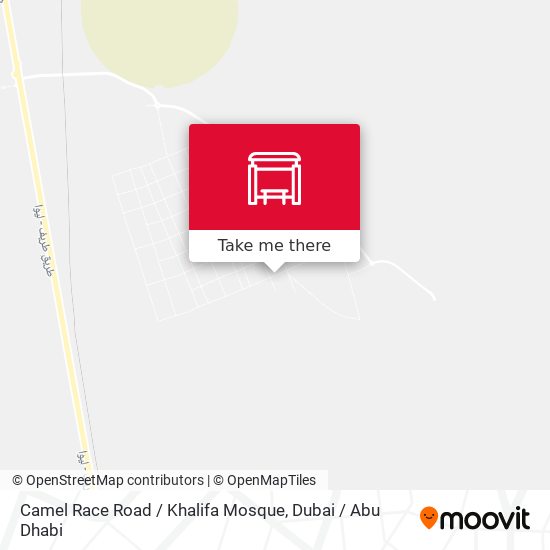 Camel Race Road / Khalifa Mosque map