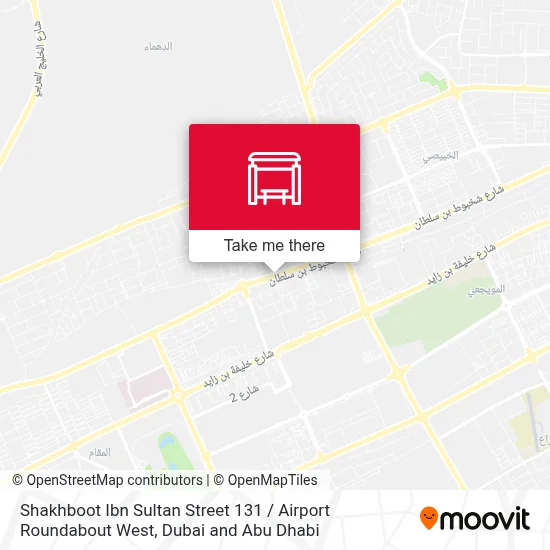 Shakhboot Ibn Sultan St 131 / Airport Roundabout West map