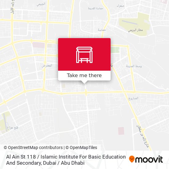 Al Ain St 118 / Islamic Institute For Basic Education And Secondary map