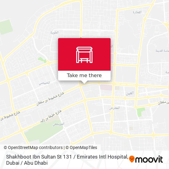 Shakhboot Ibn Sultan St 131 / Emirates Intl Hospital map
