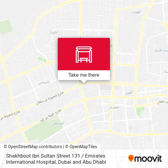 Shakhboot Ibn Sultan Street 131 / Emirates International Hospital map
