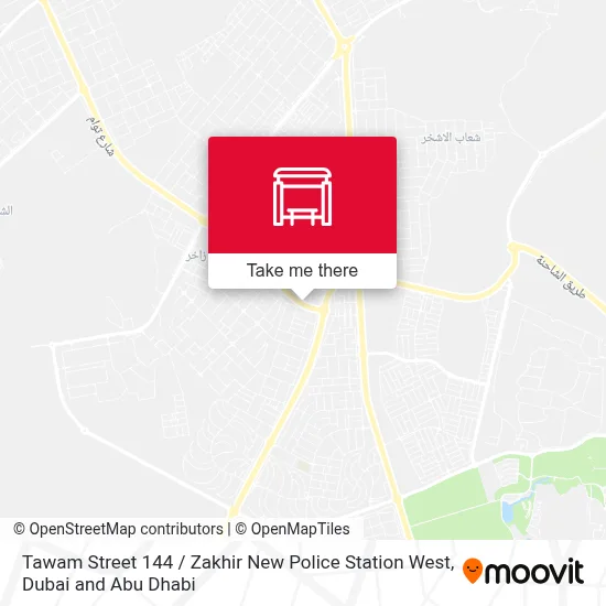 Tawam Street 144 / Zakhir New Police Station West map