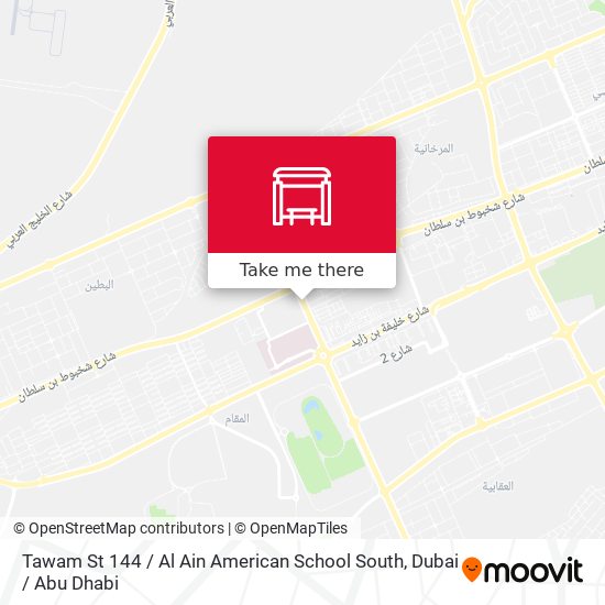 Tawam St 144 / Al Ain American School South map