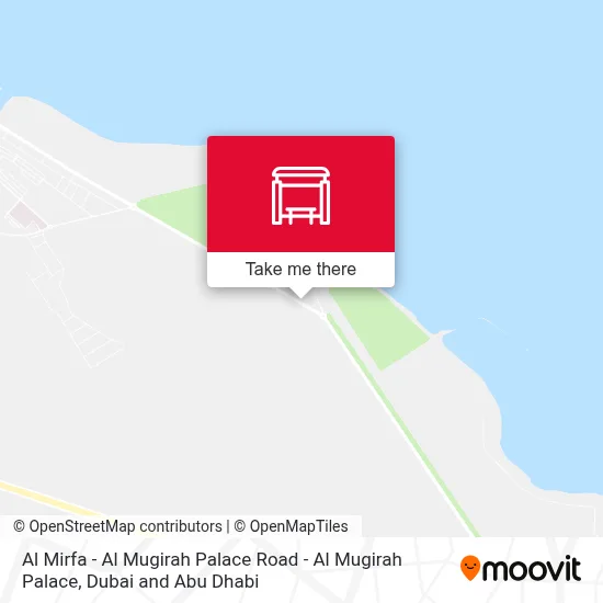 Al Mirfa - Al Mugirah Palace Road - Al Mugirah Palace map