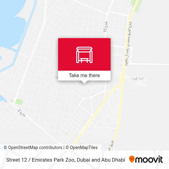 Street 12 / Emirates Park Zoo map