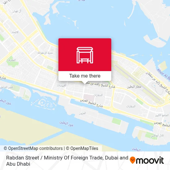 Rabdan St / Ministry Of Foreign Trade map