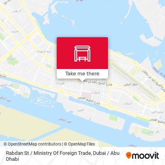 Rabdan St / Ministry Of Foreign Trade map