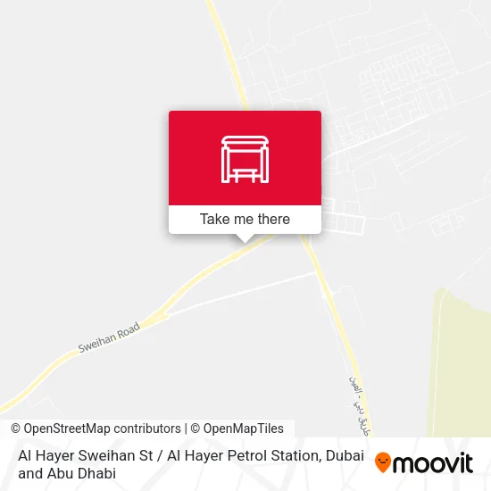 Al Hayer Sweihan St  / Al Hayer Petrol Station map