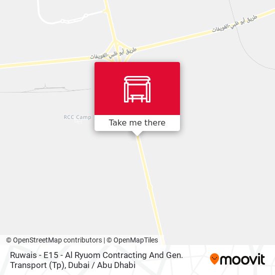 Ruwais - E15 - Al Ryuom Contracting And Gen. Transport (Tp) map