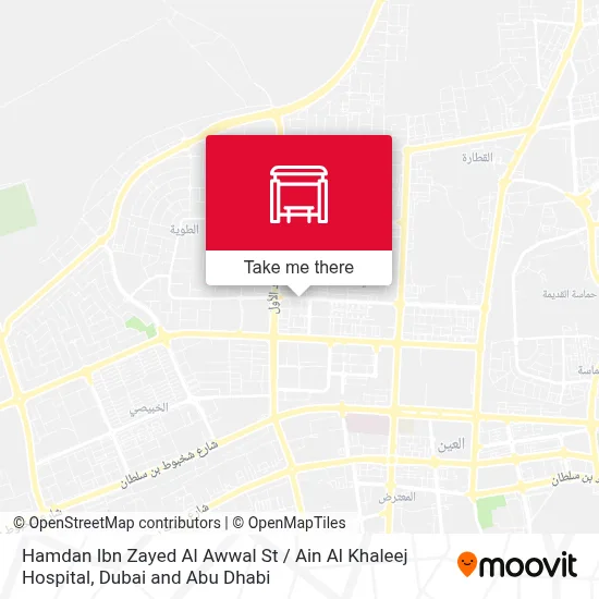 Hamdan Ibn Zayed Al Awwal St / Ain Al Khaleej Hospital map