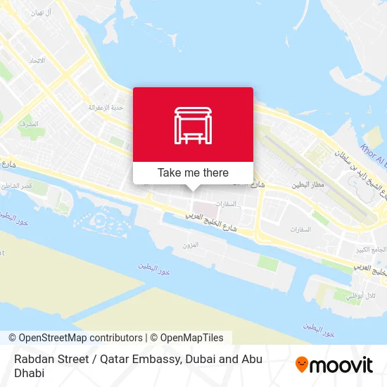 Rabdan Street / Qatar Embassy map