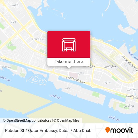 Rabdan St / Qatar Embassy map