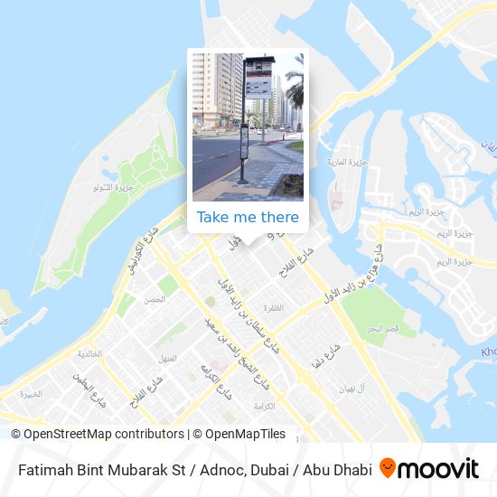 Fatimah Bint Mubarak St / Adnoc map