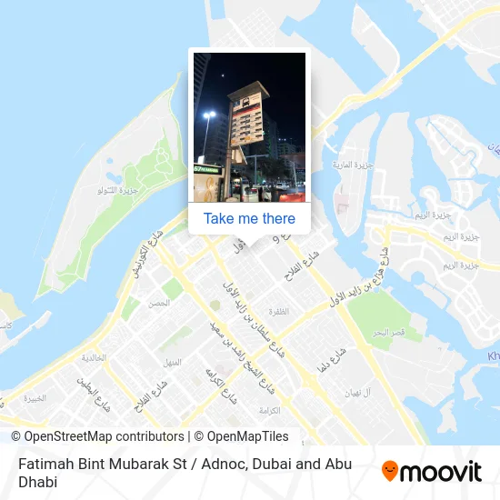 Fatimah Bint Mubarak St / Adnoc map